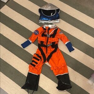 Kids Astronaut Costume - Orange and Blue